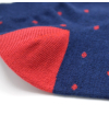 Combed cotton bobby socks with dots with plane stitches, made by our knitting expert