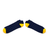 Combed cotton bobby socks with dots with plane stitches, made by our knitting expert