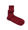 Burgundy made in France mercerized cotton socks