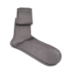 Grey stone made in France mercerized cotton knee-high socks