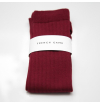 Burgundy made in France mercerized cotton socks