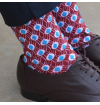 Louix XIV red agate socks