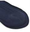 Navy blue pure mercerized cotton knee-high socks handly remeshed