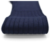 Navy blue pure mercerized cotton knee-high socks handly remeshed