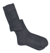 Thunderstorm grey pure mercerized cotton knee-high socks handly remeshed