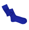 Royale blue pure mercerized cotton knee-high socks