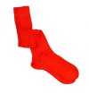 Ruby red pure mercerized cotton knee-high socks