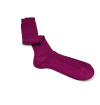Purple plum pure mercerized cotton knee-high socks