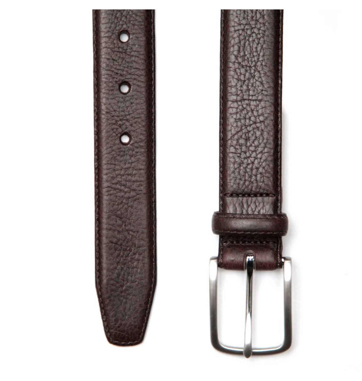 Ceinture cuir grainé sale