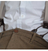 suspenders with clips or buttons and full grain leather links