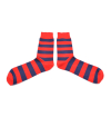 Striped handly remeshed combed cotton socks