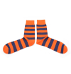 Striped handly remeshed combed cotton socks