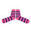 Striped handly remeshed combed cotton socks