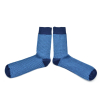 chaussettes-fantaisie-hommes-femmes-en-coton-bleu-marine-à-motif-pied-de-poule-bleu-ciel-remaillées-à-la-main