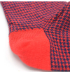 chaussettes-fantaisie-hommes-femmes-en-coton-rouges-à-motif-pied-de-poule-bleu-bleu-marine-remaillées-à-la-main