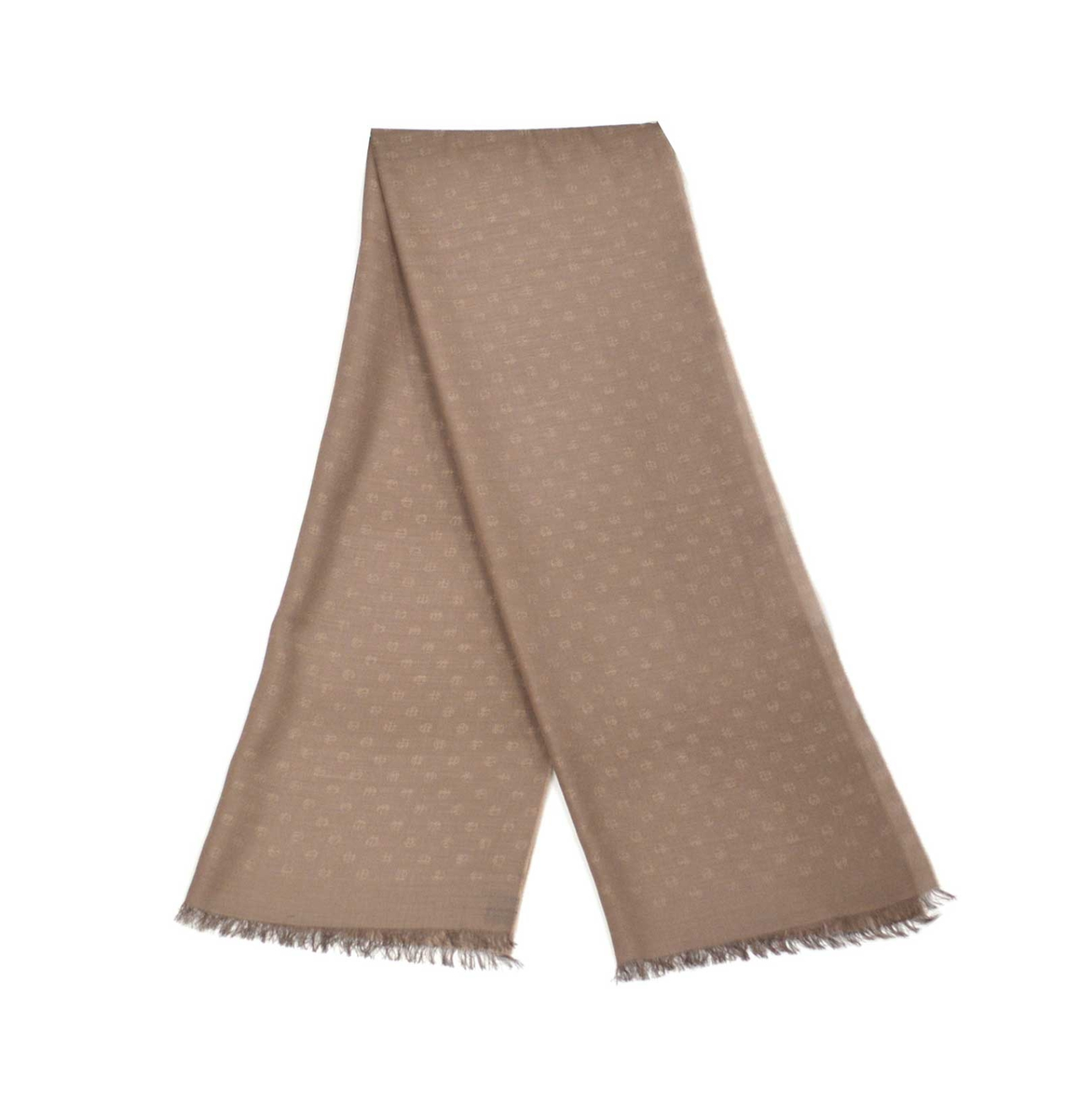 Beige whool scarf