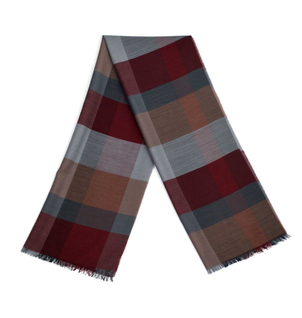 Echarpe-legere-en-laine-bordeaux-et-grise-pour-femmes-et-hommes-a-motifs-tartans