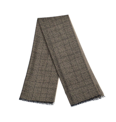 Etole en laine labyrinthe taupe