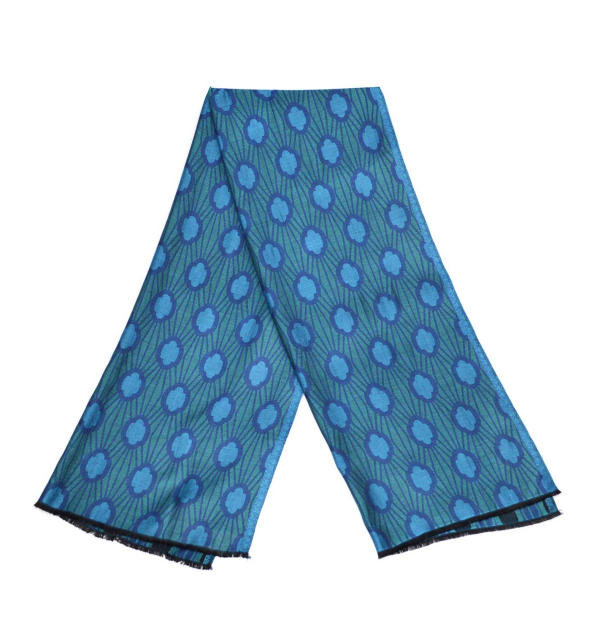 Versailles scarf blue lagoon Jardin du Roi