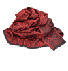Echarpe-legere-rouge-vif-femme-homme-fibres-naturels-motifs-bosquetde-letoile-lenotre-versailles