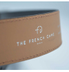 Full grain leather belt from vegetal tanning process