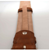 Ceinture-cognac-réglable-casual-chic-pour-hommes-en-cuir-pleine-fleur-grainé-surpiquée