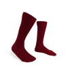 Burgundy made in France mercerized cotton socks