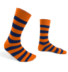 Striped handly remeshed combed cotton socks