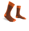 chaussettes-fantaisie-hommes-femmes-en-coton-orange-à-motif-pied-de-poule-bleu-bleu-marine-remaillées-à-la-main