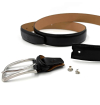 Full grain leather belt from vegetal tanning process