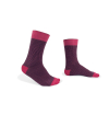 Striped handly remeshed combed cotton socks