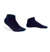 Blue bobby socks with yellow stripes