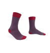 Striped handly remeshed combed cotton socks