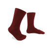Made in France mercerized cotton socks burgundy