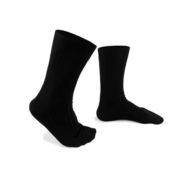 Chaussettes en fil d'écosse noires