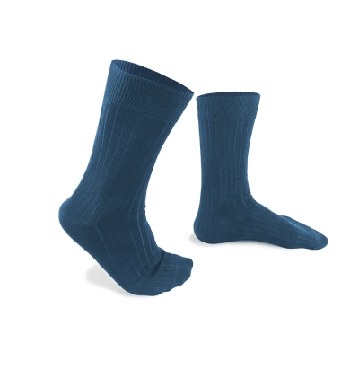 Chaussettes bleu azur