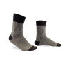 Striped handly remeshed combed cotton socks