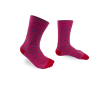 Chaussettes fantaisie Lully agathe rose