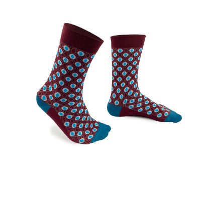 Louix XIV red agate socks