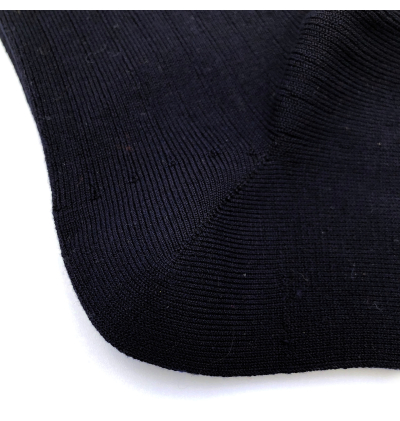 Navy made in France mercerized cotton socks