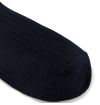 Navy made in France mercerized cotton socks