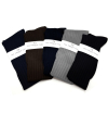 semainier de chaussettes-montantes hommes-mi-bas-unies-en-pur-fil-d'écosse-remaillées-à-la-main-pour-hommes