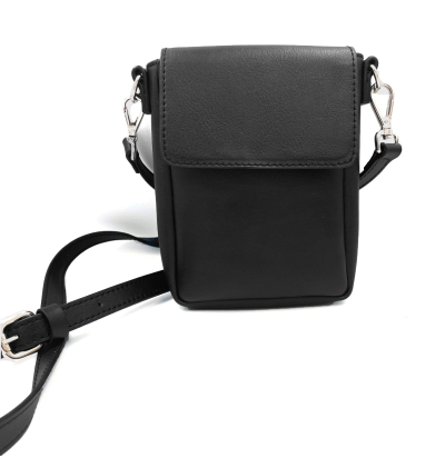 Black vegan clutch bag for men