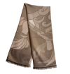 Brown stole made in France French rooster