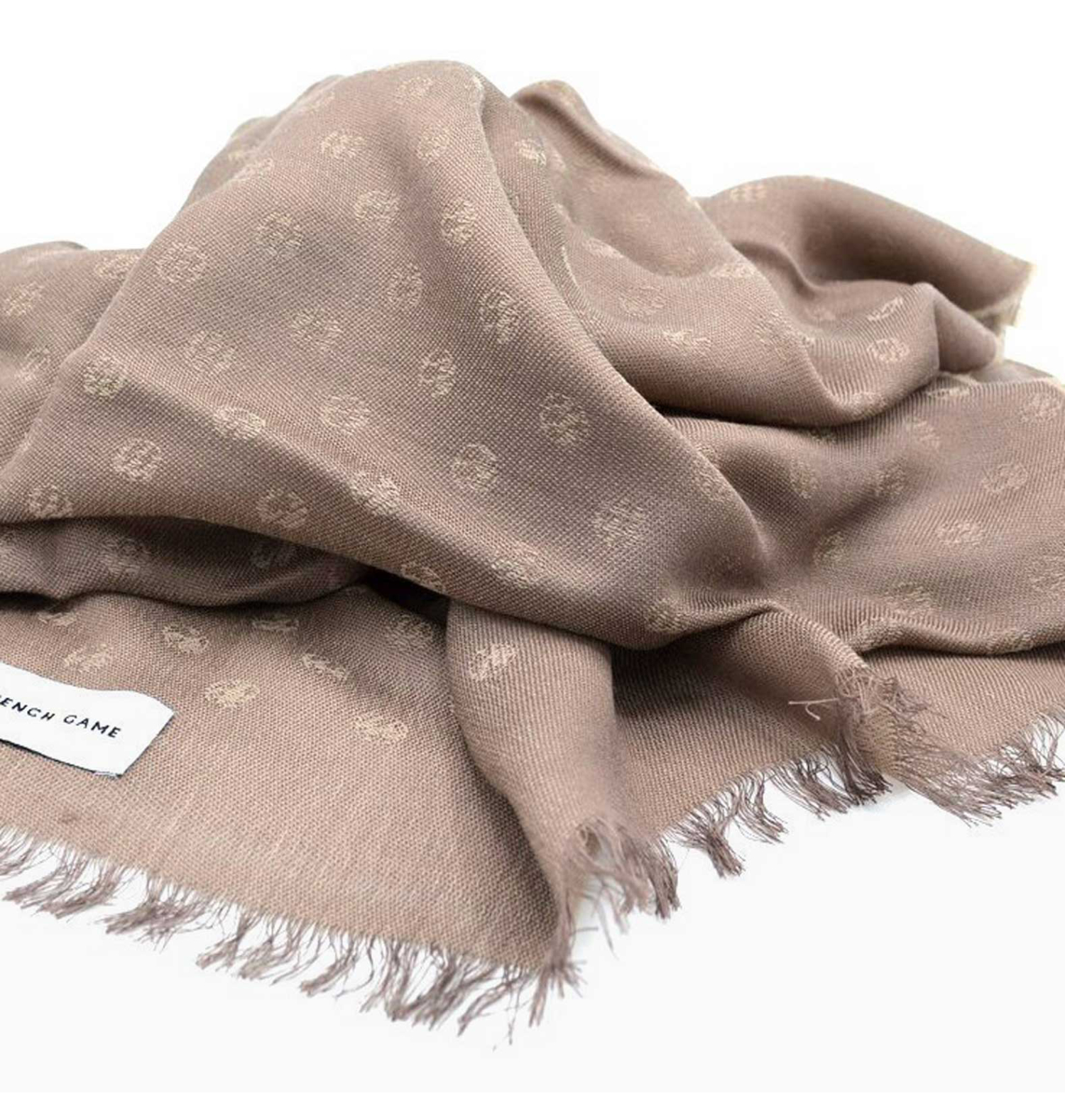 Beige whool scarf