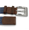 Ceinture tressee made in france finitions en cuir