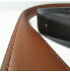 Reversible belt made in france black and brown