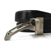 Reversible belt made in france black and brown