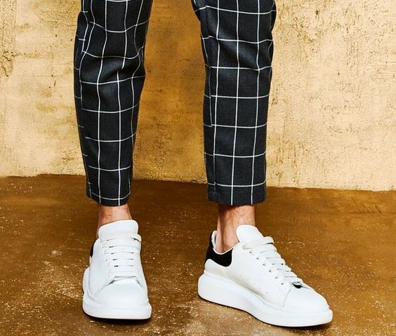 Pantalon à carreaux homme coupe slim